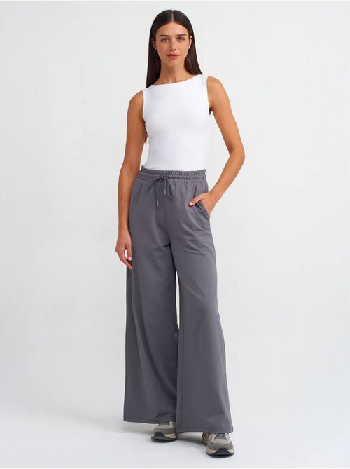 DILVIN Pantalon Large Texturé En Coton - Kiabi