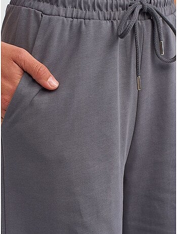 DILVIN Pantalon Large Texturé En Coton