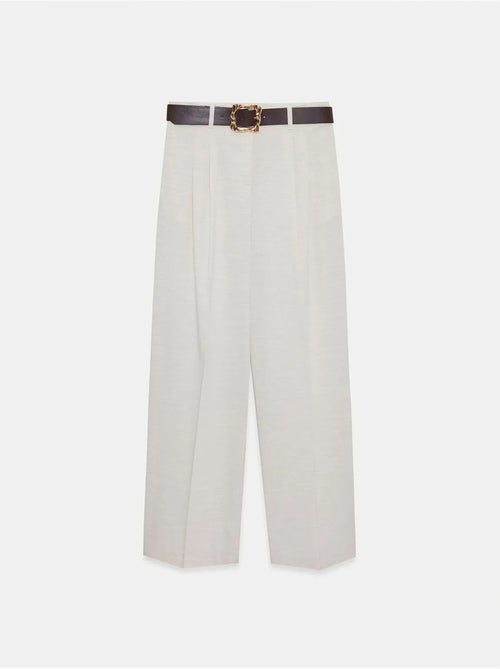 DILVIN Pantalon Palazzo À Jambe Large Et Ceinture - Kiabi DILVIN Pantalon Palazzo À Jambe Large Et Ceinture - Kiabi