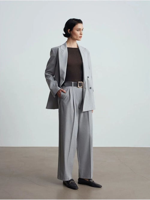 DILVIN Pantalon Palazzo À Jambe Large Et Ceinture - Kiabi