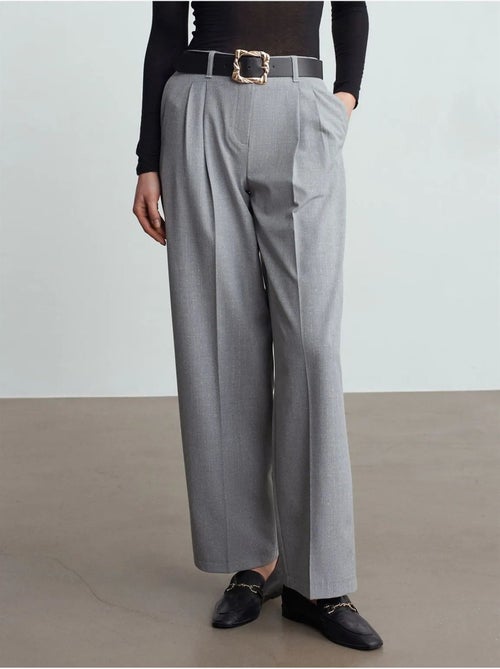 DILVIN Pantalon Palazzo À Jambe Large Et Ceinture - Kiabi