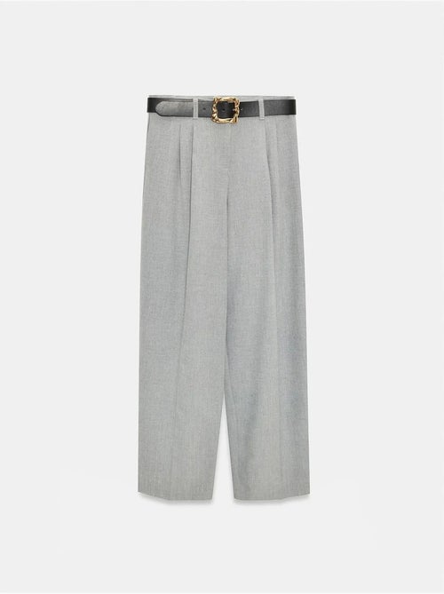 DILVIN Pantalon Palazzo À Jambe Large Et Ceinture - Kiabi