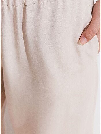 DILVIN Pantalon Palazzo En Tencel À Taille Haute