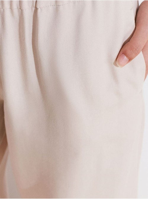 DILVIN Pantalon Palazzo En Tencel À Taille Haute - Kiabi DILVIN Pantalon Palazzo En Tencel À Taille Haute - Kiabi