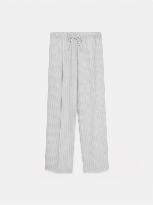 DILVIN Pantalon Palazzo Rayé À Jambe Large - Kiabi