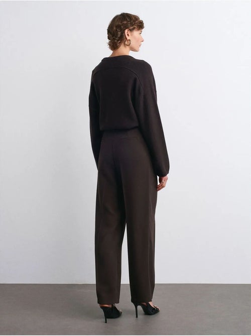 DILVIN Pantalon Palazzo Taille Haute En Crêpe - Kiabi DILVIN Pantalon Palazzo Taille Haute En Crêpe - Kiabi
