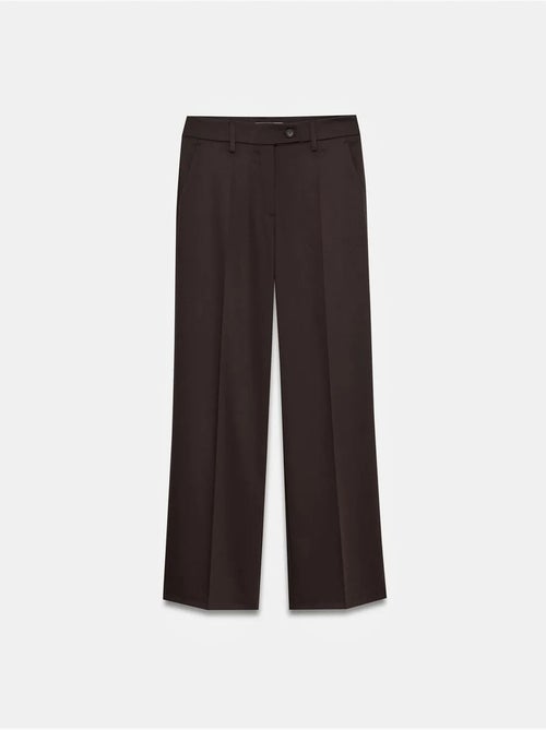 DILVIN Pantalon Tissé À Jambes Larges, Taille Mi-haute - Kiabi DILVIN Pantalon Tissé À Jambes Larges, Taille Mi-haute - Kiabi