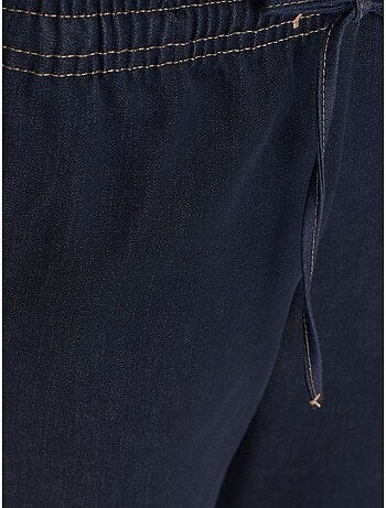 DILVIN Pantalon Tissé Ample À Taille Coulissée