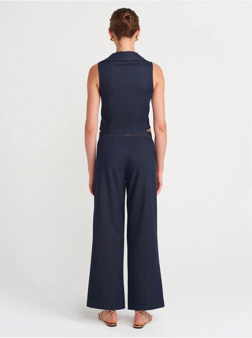 DILVIN Pantalon Tissé Ample À Taille Coulissée - Kiabi DILVIN Pantalon Tissé Ample À Taille Coulissée - Kiabi