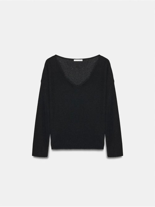 DILVIN Pull En Maille Côtelée À Col V Pour Femme - Kiabi