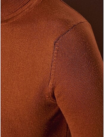 DILVIN Pull En Maille Femme À Col Roulé Et Boutons