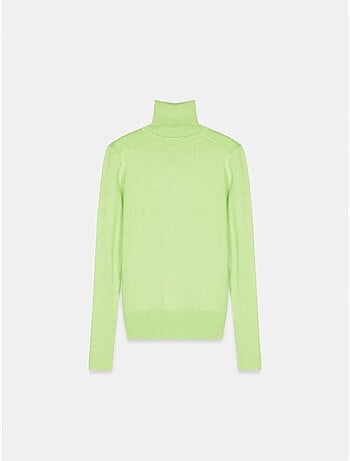 DILVIN Pull En Maille Femme À Col Roulé Et Boutons