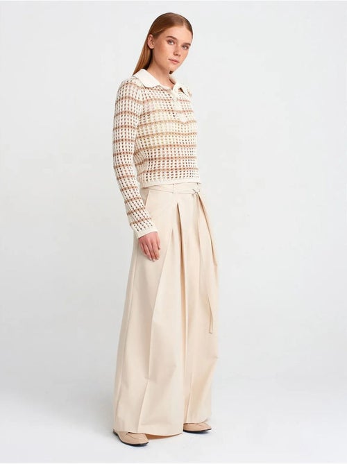 DILVIN Pull En Maille Rayée À Col Polo Et Boutons - Kiabi DILVIN Pull En Maille Rayée À Col Polo Et Boutons - Kiabi