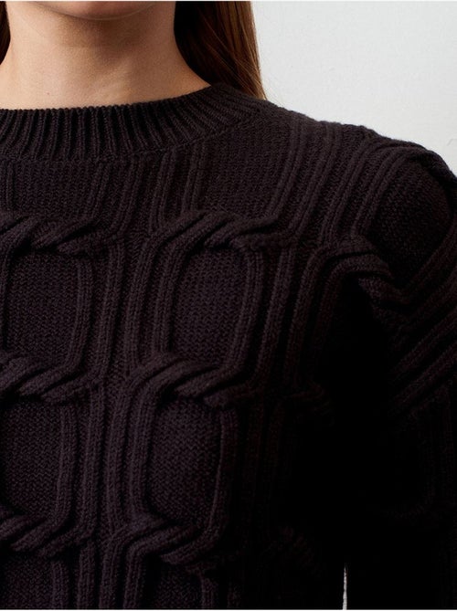 DILVIN Pull En Maille Texturée À Col Rond - Kiabi DILVIN Pull En Maille Texturée À Col Rond - Kiabi