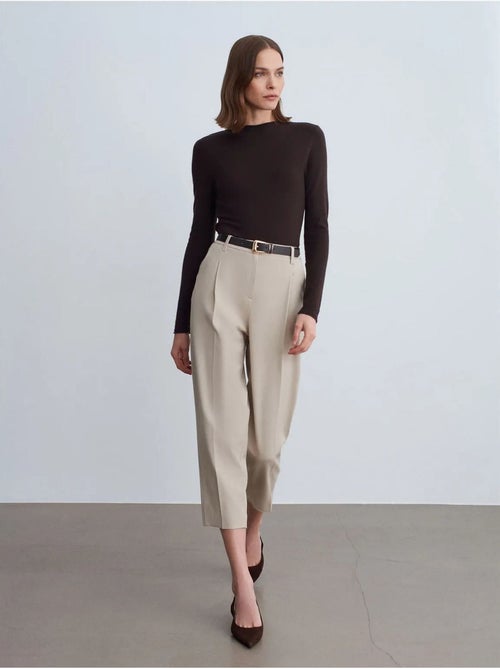 DILVIN Pull Femme Cintré En Maille Côtelée, Col Montant Court - Kiabi DILVIN Pull Femme Cintré En Maille Côtelée, Col Montant Court - Kiabi