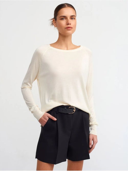 DILVIN Pull Femme Côtelé À Col Rond - Kiabi DILVIN Pull Femme Côtelé À Col Rond - Kiabi