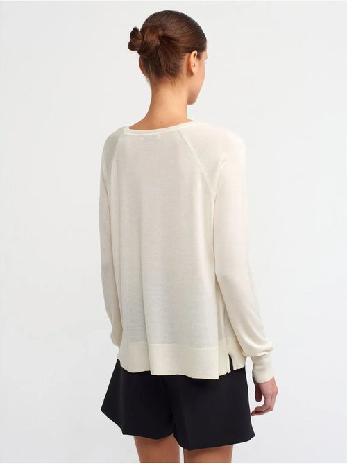 DILVIN Pull Femme Côtelé À Col Rond - Kiabi DILVIN Pull Femme Côtelé À Col Rond - Kiabi