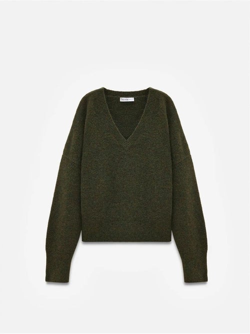 DILVIN Pull Femme En Maille Côtelée À Col V - Kiabi DILVIN Pull Femme En Maille Côtelée À Col V - Kiabi
