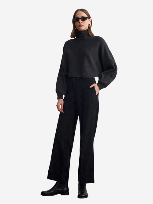 DILVIN Pull Femme Oversize Court À Col Roulé - Kiabi DILVIN Pull Femme Oversize Court À Col Roulé - Kiabi