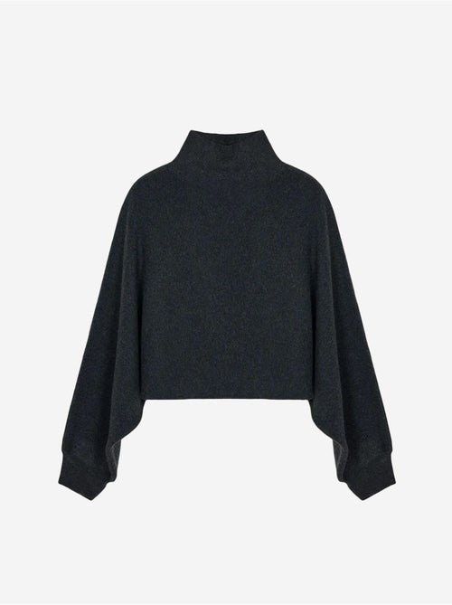 DILVIN Pull Femme Oversize Court À Col Roulé - Kiabi DILVIN Pull Femme Oversize Court À Col Roulé - Kiabi