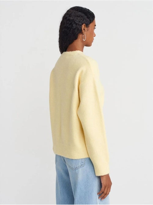 DILVIN Pull Femme Uni À Col Rond Et Maille Côtelée - Kiabi DILVIN Pull Femme Uni À Col Rond Et Maille Côtelée - Kiabi