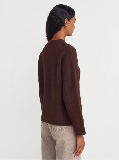 DILVIN Pull Femme Uni À Col Rond Et Maille Côtelée - Kiabi DILVIN Pull Femme Uni À Col Rond Et Maille Côtelée - Kiabi