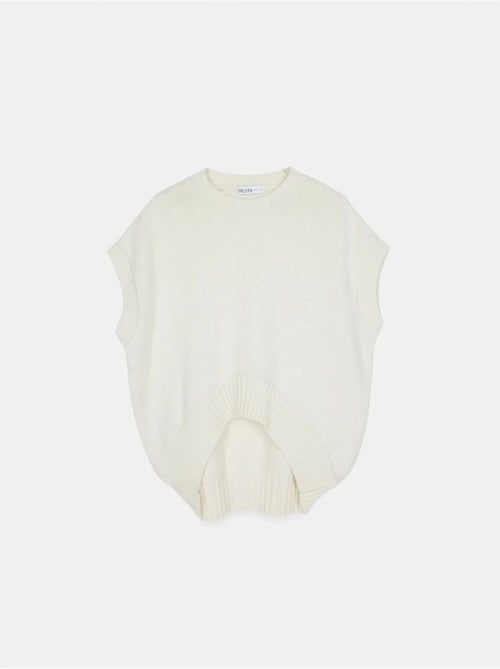 DILVIN Pull Sans Manches En Maille Côtelée - Kiabi DILVIN Pull Sans Manches En Maille Côtelée - Kiabi
