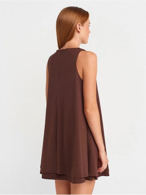 DILVIN Robe chasuble mini sans manches en popeline de coton - Kiabi DILVIN Robe chasuble mini sans manches en popeline de coton - Kiabi