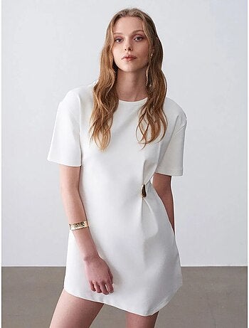 DILVIN Robe Courte Droite Femme