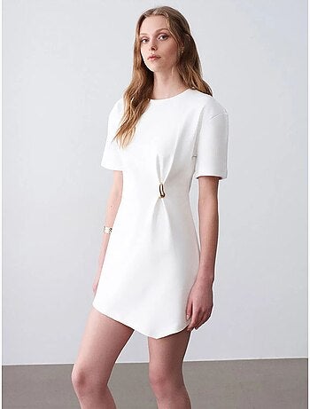 DILVIN Robe Courte Droite Femme