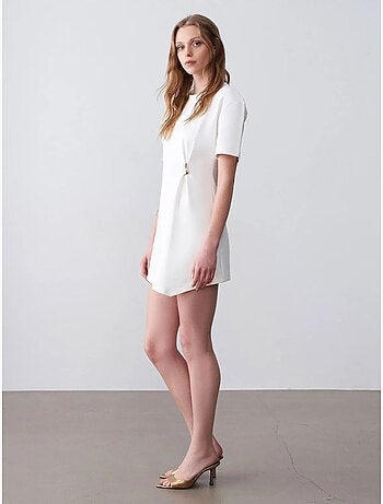 DILVIN Robe Courte Droite Femme