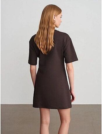 DILVIN Robe Courte Droite Femme