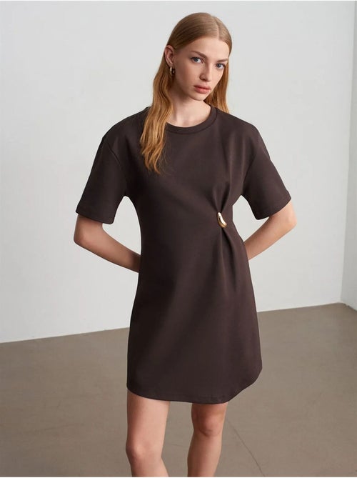 DILVIN Robe Courte Droite Femme - Kiabi