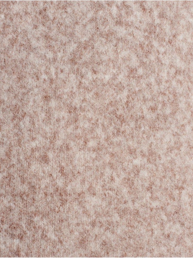DILVIN Robe Courte En Maille Côtelée Beige naturel - Kiabi