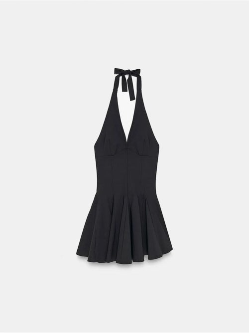 DILVIN Robe Courte Skater À Col Halter - Kiabi