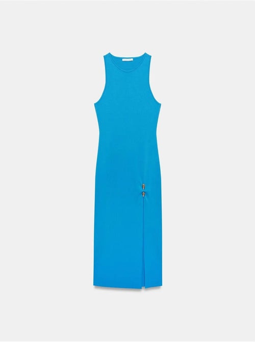 DILVIN Robe Midi Moulante Sans Manches En Maille Côtelée - Kiabi DILVIN Robe Midi Moulante Sans Manches En Maille Côtelée - Kiabi