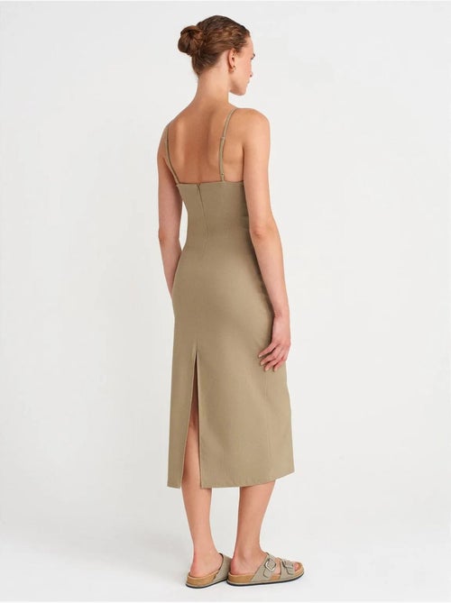 DILVIN Robe Midi Moulante Sans Manches - Kiabi DILVIN Robe Midi Moulante Sans Manches - Kiabi