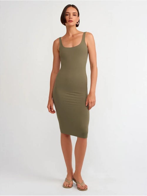 DILVIN Robe Midi Moulante Sans Manches - Kiabi