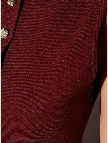 DILVIN Robe Mini Skater En Maille Sans Manches