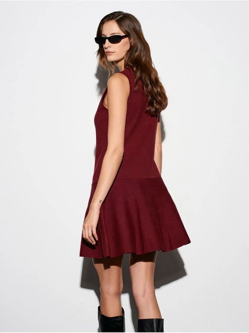 DILVIN Robe Mini Skater En Maille Sans Manches - Kiabi