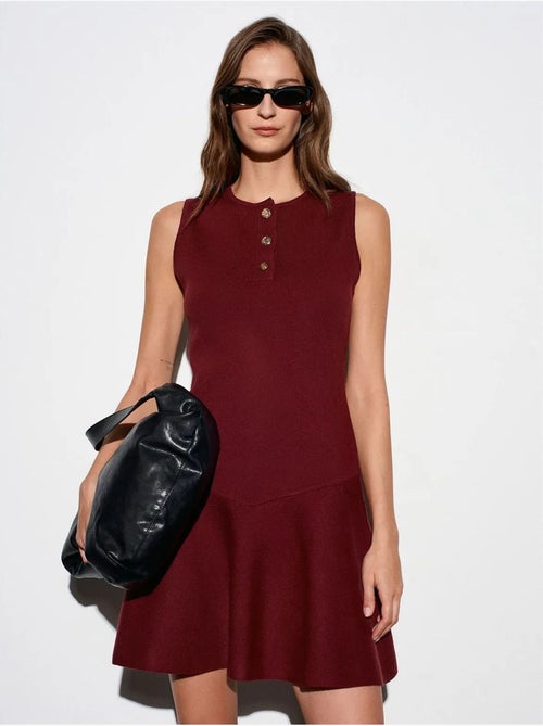 DILVIN Robe Mini Skater En Maille Sans Manches - Kiabi