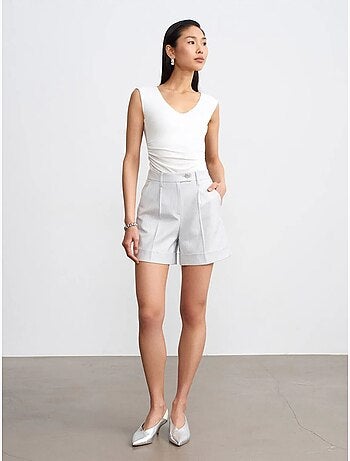 DILVIN Short Droit Taille Haute