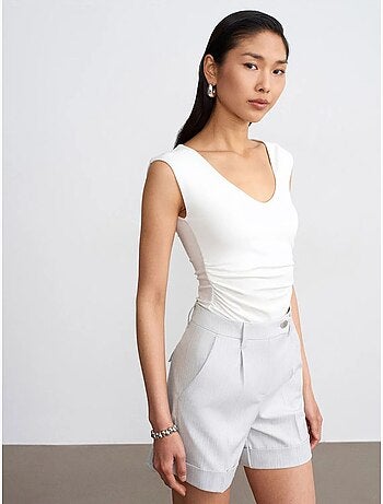 DILVIN Short Droit Taille Haute