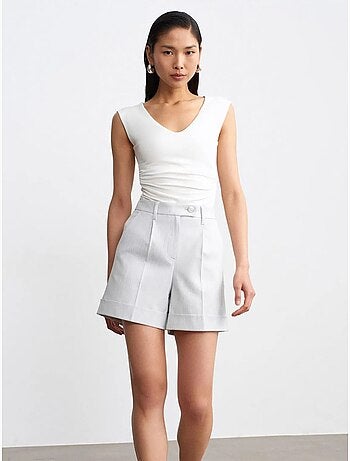 DILVIN Short Droit Taille Haute