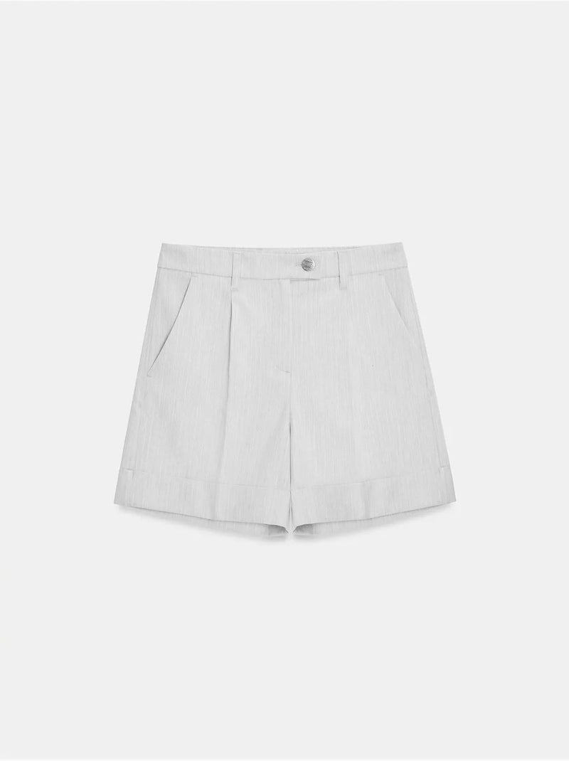 DILVIN Short Droit Taille Haute Blanc cassé - Kiabi