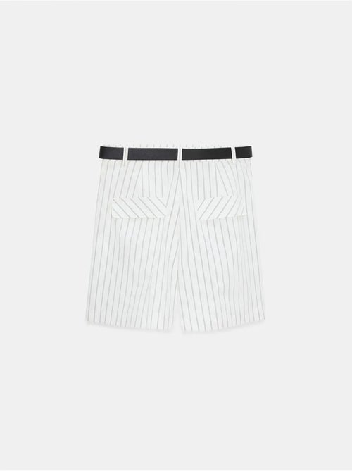 DILVIN Short Femme À Taille Haute, Rayé Et Ceinturé - Kiabi DILVIN Short Femme À Taille Haute, Rayé Et Ceinturé - Kiabi