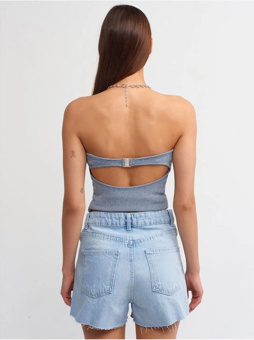 DILVIN Short Mom En Denim De Coton À Taille Haute Et Découpe - Kiabi DILVIN Short Mom En Denim De Coton À Taille Haute Et Découpe - Kiabi