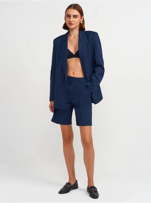 DILVIN Short Taille Haute À Ceinture Et Jambe Large - Kiabi