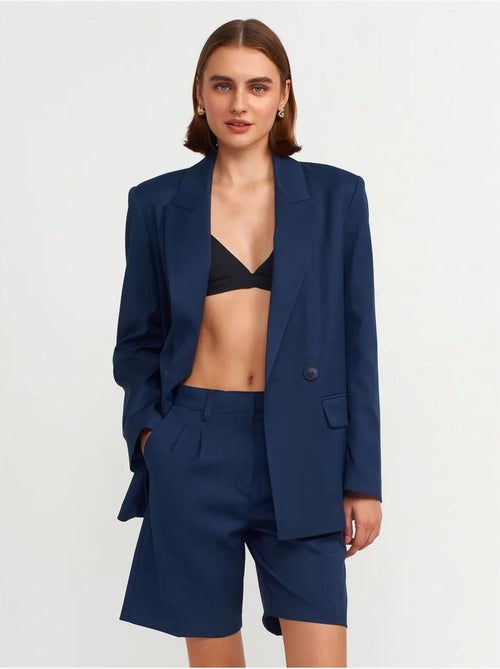 DILVIN Short Taille Haute À Ceinture Et Jambe Large - Kiabi