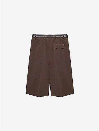DILVIN Short Tailleur À Taille Haute Et Jambe Large